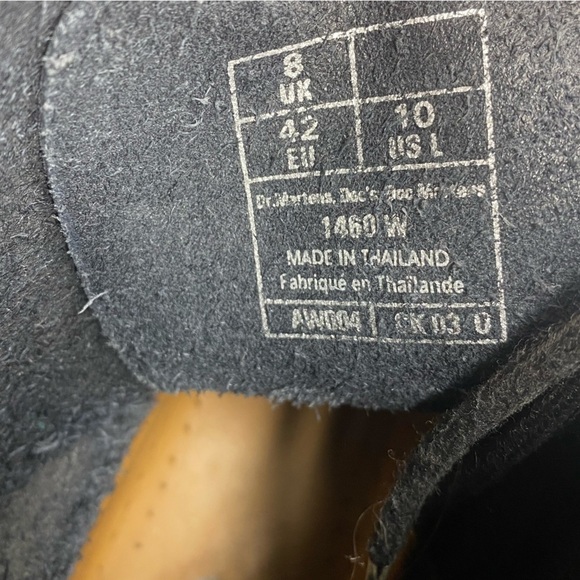 Dr. Marten’s Grey Patent Leather Combat Boots Women’s Sz 10 (42) - Picture 15 of 15